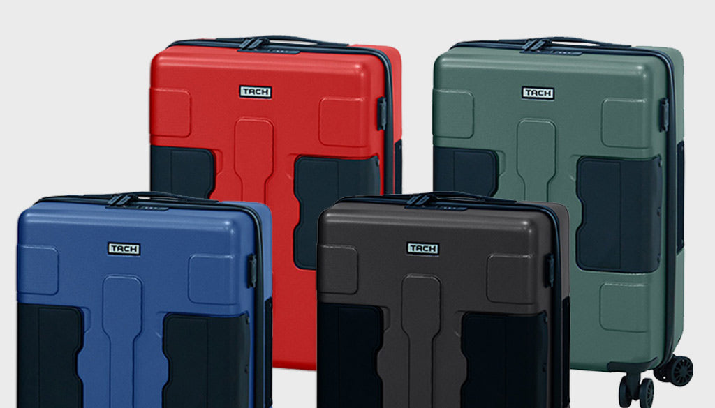 What is the design philosophy behind TACH Luggage?